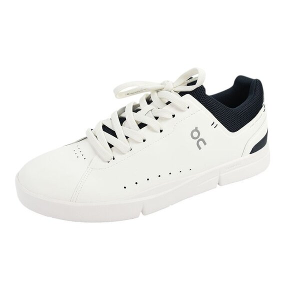 ON CLOUD Mens White Midnight THE ROGER Advantage Leather Tennis Shoes 9.5 NEW main image 5